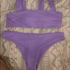 purple bikini
